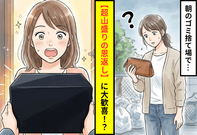 ゴミ捨て場で…「何これ？」ずっしり重い謎のバッグを発見。持ち主に届けた結果⇒【超山盛りの恩返し】に大歓喜─！？