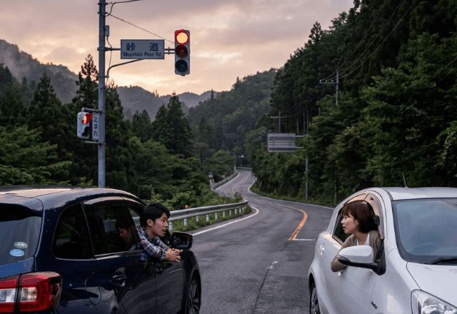 峠道で運転中…隣に停まった車に違和感。直後⇒運転手が放った【衝撃の一言】にゾッ…