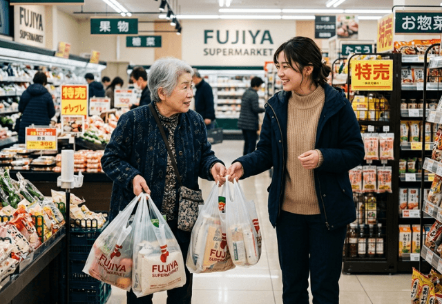スーパーで…「持ちますよ」お年寄りの荷物を運んであげた私。数週間後⇒手渡された【超意外なお礼】に大歓喜！？