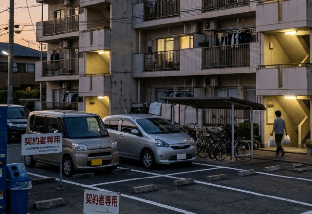 駐車場で…契約スペースに無断駐車された私。警察に注意してもらった結果⇒持ち主の【ありえない一言】に全員絶句