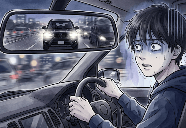 運転中…「煽り運転！？」激しくクラクションを鳴らす後続車。停車した直後⇒発覚した【恐ろしい事実】にゾッ…