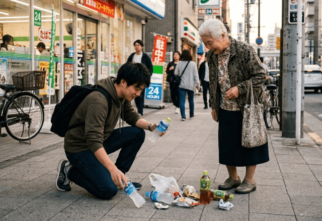 コンビニ前で…荷物を散乱させたおばあさんを助けた私。数日後⇒誘われた【豪華すぎるお礼】に大歓喜！？