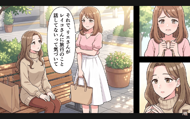 旅行当日…“ウソの集合場所”を教えたママ友「あんた抜きで出発しまーす（笑）」数時間後⇒ママ友が青ざめたワケ＃3
