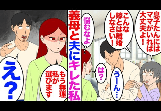 義母「息子たんがいればいい！離婚して（笑）」というので“本当に”離婚した結果