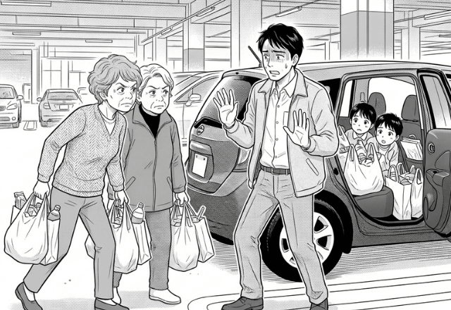 駐車場で…「家まで送れ！」夫に詰め寄る見知らぬ女性。直後⇒突然【女性が逃走】したまさかの理由とは…