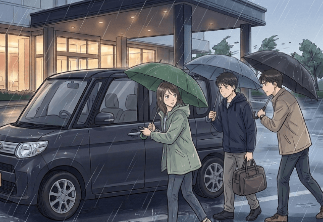 旅行先で台風…「空港行かなきゃ」車に乗り込もうとした直後⇒目の前で起きた【衝撃の大惨事】にゾッ…