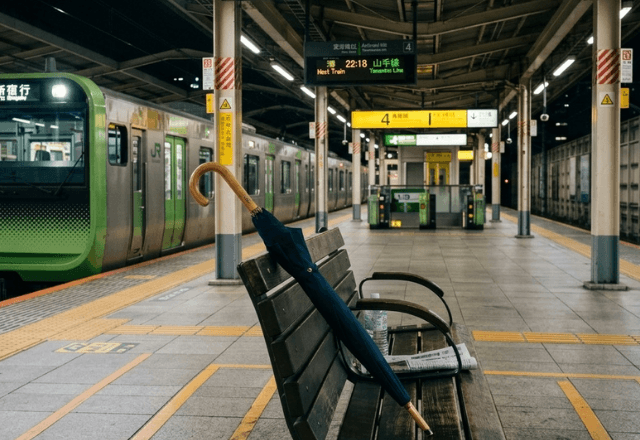 駅のホームで…"忘れ物の傘"を交番に届けた私。数日後⇒持ち主が明かした『衝撃の事実』に思わず涙…