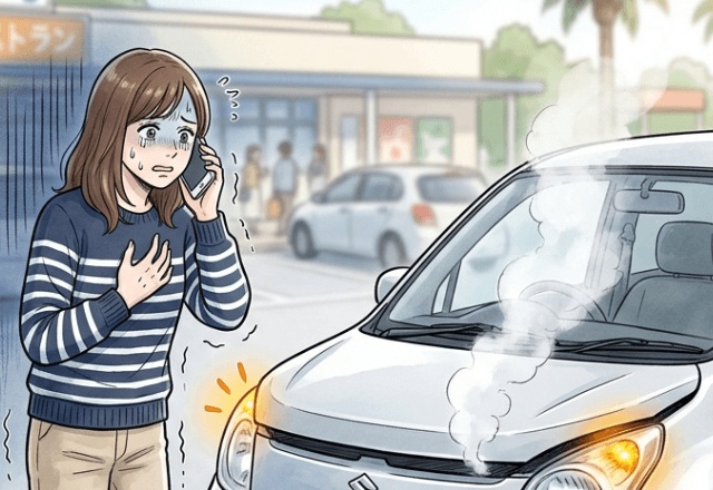 高速道路で…突然『ボンネットから白い煙』が。SAに入った直後⇒発覚した【恐ろしい事実】にゾッ…