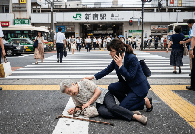 出勤中…「救急車呼んで！」倒れそうな女性を救護した私。1週間後⇒『3万円分のお礼』に「えっ…！？」