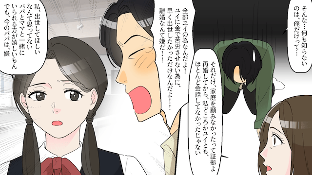 バツイチ夫「子どもの育児押しつけるために結婚した（笑）」妻「じゃあ離婚で」⇒”継子と一緒”に夫を捨てた結果＃6