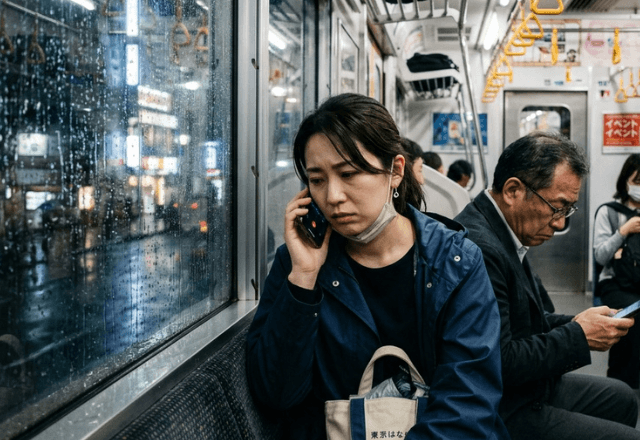 帰省帰りの電車で…『大雨で運転見合わせ』に。家族に連絡した結果⇒まさかの事態に「ウソでしょ…」