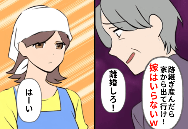 義母「跡継ぎ産んだらお前は用済み（笑）」私「はーい」“お望み通り”離婚したが…後日⇒勘違いしていた義母が青ざめて…