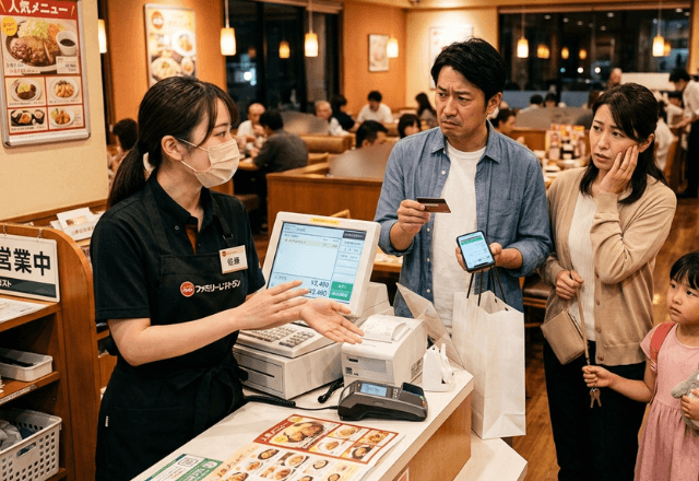 ファミレスで…店員「会計？できません」私「え？」直後⇒店員から放たれた【まさかの一言】に唖然…