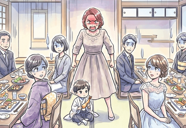 食事会で…他人の天ぷらを強奪する子ども。見かねて注意した結果⇒母親の【最低すぎる捨て台詞】に一同唖然…