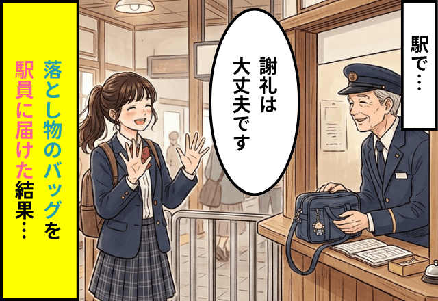 落とし物を駅員へ…「謝礼は大丈夫です」と断った私。数日後⇒持ち主から贈られた【最高すぎる恩返し】に大歓喜！？