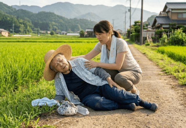 猛暑の畑で…倒れた高齢女性を見つけた私「救急車！」数日後⇒手渡された『5万円相当の恩返し』に「ウソ…！？」
