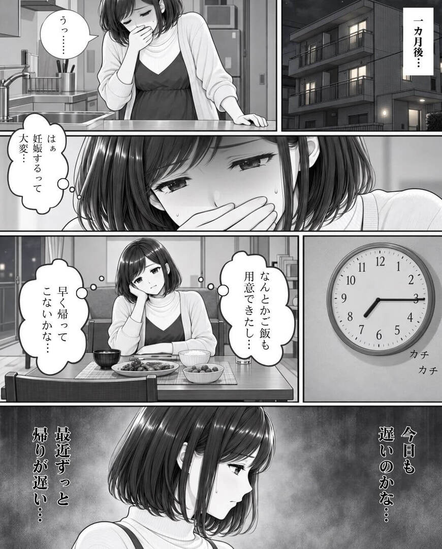 妊娠中に夫の浮気が発覚！？残業も出張も全部ウソ⇒妻が黙って動いた結果…＃1