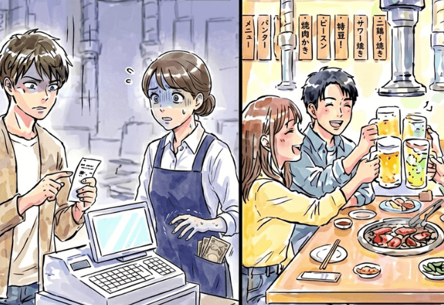格安焼肉店で…「5万円です」高額な会計に違和感。「計算していい？」確認した結果⇒【まさかの対応】に絶句…