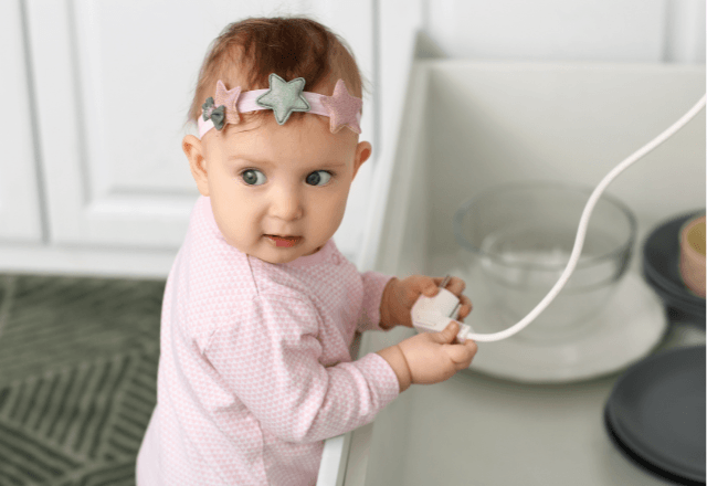 赤ちゃんの感電を防ぐ！おうちの電気コードや配線の安全な隠し方