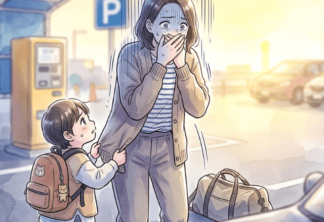 旅行先で…コインパーキングに車を停めた私。翌朝⇒【変わり果てた愛車の姿】に「ウソでしょ…」