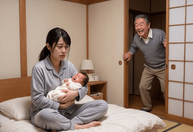 同居で…産後の嫁の部屋に居座る義父。家族に相談した直後⇒義母の放った【信じられない要求】に絶句…