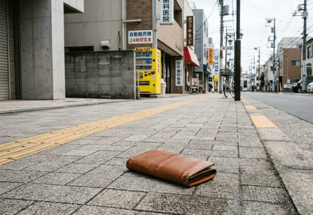 下校中…"落ちていた長財布"を交番に届けた私。数日後⇒贈られてきた『大量すぎるお礼』に「えっ！？」
