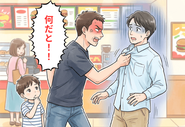 「危ないよ」子どもを注意され逆ギレする父親「なんだと！」一触即発の直後⇒【意外な人物の怒声】に空気が一変…！？