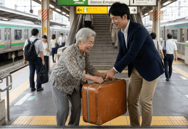 駅で…「大丈夫？」おばあさんの荷物を運んであげた私。数日後⇒自宅に届いた【最高すぎるお礼】に思わず大歓喜…！？